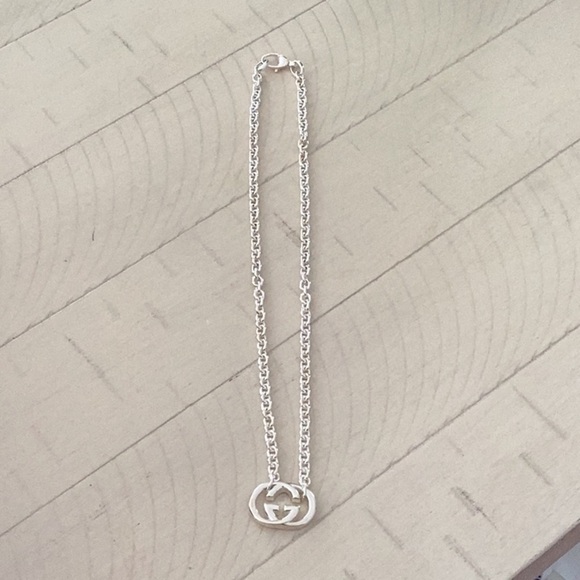 Gucci Sterling Silver Necklace Double G New in Gift Box With Pouch - Picture 7 of 12
